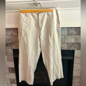 Eddie Bauer Cropped Linen Pants